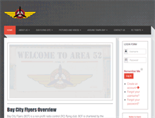 Tablet Screenshot of baycityflyers.org